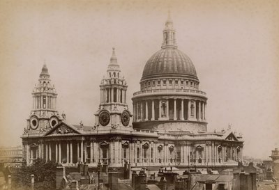 Postkort af St Pauls Cathedral af English Photographer