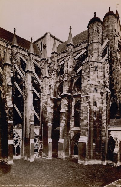 Postkort fra Westminster Abbey af English Photographer