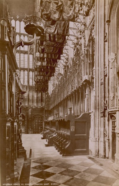 Postkort fra Westminster Abbey af English Photographer