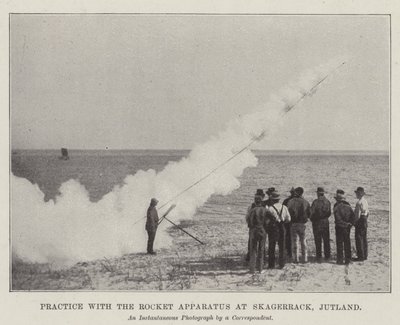 Øv med Raketapparatet ved Skagerrack, Jylland af English Photographer