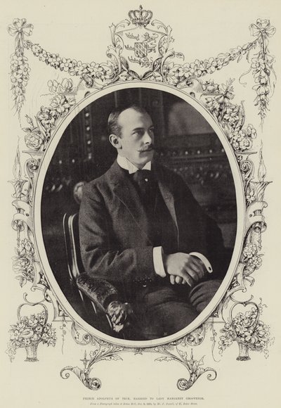 Prins Adolphus af Teck, gift med Lady Margaret Grosvenor af English Photographer
