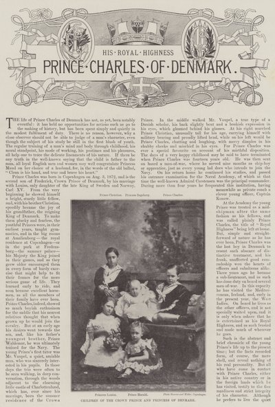 Prins Charles af Danmark af English Photographer