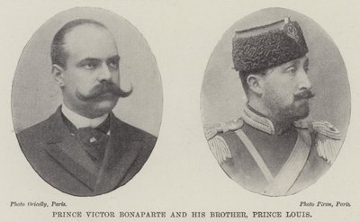 Prins Victor Bonaparte og hans bror, prins Louis af English Photographer