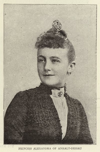 Prinsesse Alexandra af Anhalt-Dessau af English Photographer