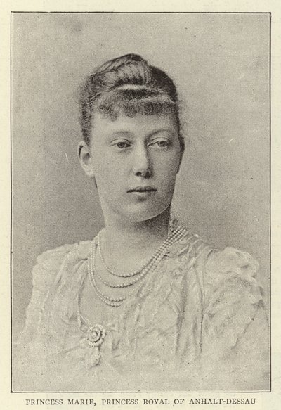 Prinsesse Marie, Prinsesse Royal af Anhalt-Dessau af English Photographer
