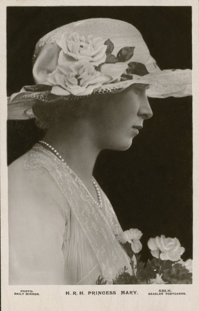 Prinsesse Mary (s/h-billede) af English Photographer