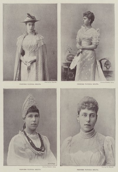 Prinsesse Victoria Melita af Saxe Coburg og Gotha af English Photographer