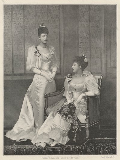 Prinsesse Victoria og Prinsesse Maud af Wales af English Photographer