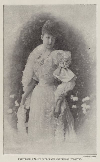 Prinsesse Helene af Orléans (hertuginde af Aosta) af English Photographer