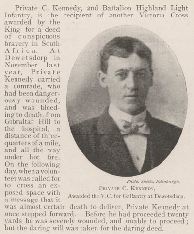 Menig C Kennedy, tildelt VC for tapperhed i Dewetsdorp af English Photographer