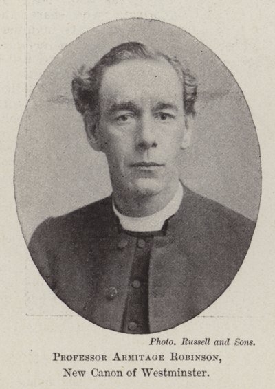 Professor Armitage Robinson, New Canon of Westminster af English Photographer
