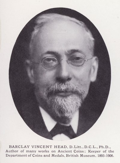 Fremtrædende mænd fra London: Barclay Vincent Head (s/h-billede) af English Photographer