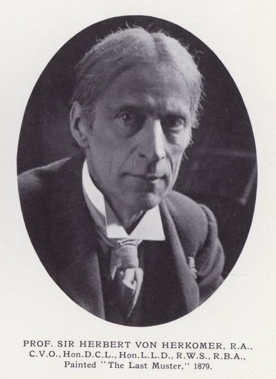 Fremtrædende mænd i London: Prof Sir Herbert Von Herkomer (s/h-foto) af English Photographer