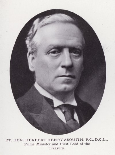 Fremtrædende mænd fra London: Rt Hon Herbert Henry Asquith (s/h foto) af English Photographer