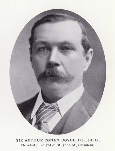 Fremtrædende mænd fra London: Sir Arthur Conan Doyle (s/h-billede) af English Photographer