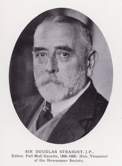 Prominent Men of London: Sir Douglas Straight (s/h foto) af English Photographer