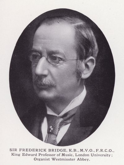 Fremtrædende mænd fra London: Sir Frederick Bridge (s/h foto) af English Photographer