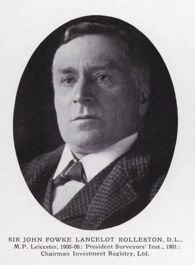 Fremtrædende mænd fra London: Sir John Fowke Lancelot Rolleston (s/h-foto) af English Photographer