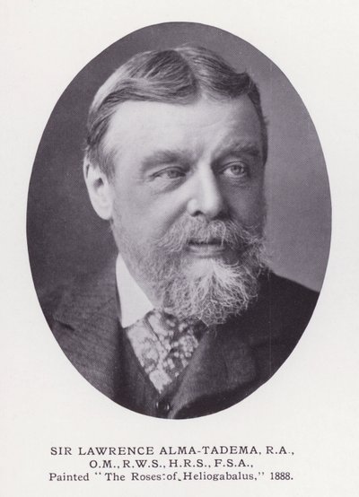 Fremtrædende mænd fra London: Sir Lawrence Alma-Tadema (s/h foto) af English Photographer