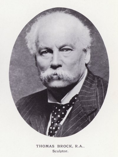 Prominent Men of London: Thomas Brock (s/h-billede) af English Photographer