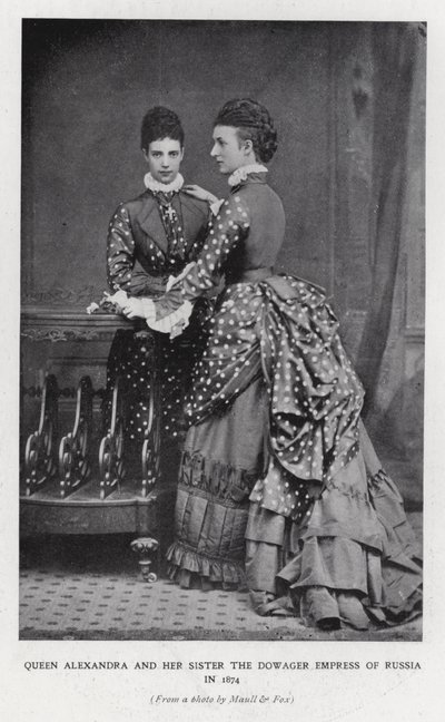 Dronning Alexandra og enkekejserinde af Rusland af English Photographer