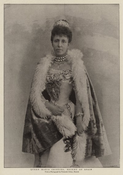 Dronning Maria Cristina, Regent af Spanien af English Photographer