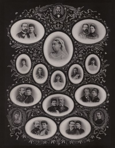 Dronning Victoria og hendes familie af English Photographer