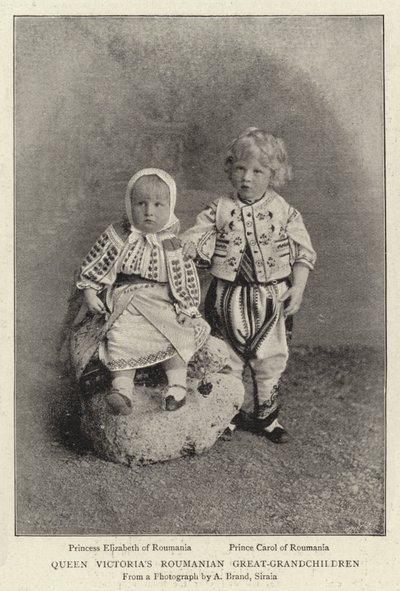 Dronning Victorias rumænske oldebørn af English Photographer