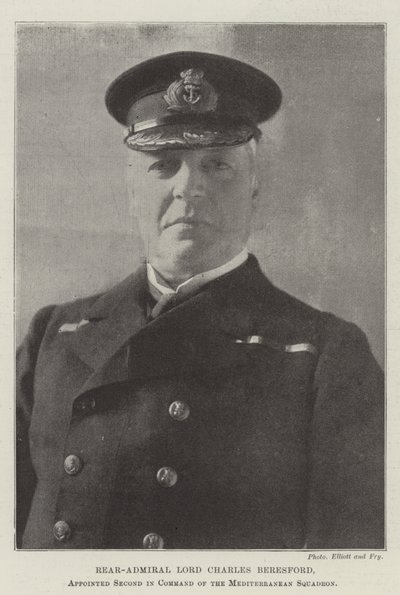 Kontreadmiral Lord Charles Beresford, udnævnt til næstkommanderende for Middelhavseskadronen af English Photographer