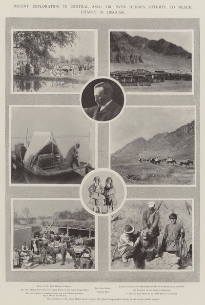 Nylig udforskning i Centralasien, Dr. Sven Hedins forsøg på at nå Lhassa i forklædning af English Photographer