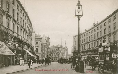 Regent Street, London, viser Cafe Royal af English Photographer