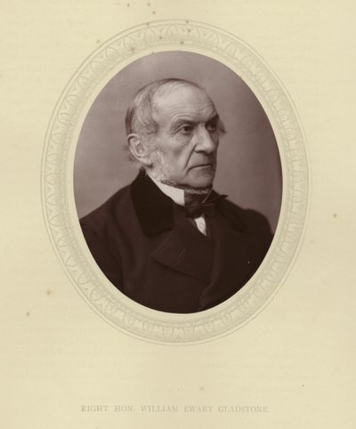 Højre Hon. William Ewart Gladstone af English Photographer
