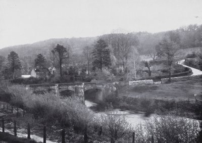 River Avon, Limpley Stoke (s/h-billede) af English Photographer