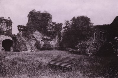 Rothesay Castle (s/h-billede) af English Photographer