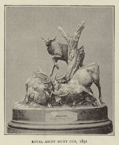 Royal Ascot Hunt Cup, 1891 af English Photographer