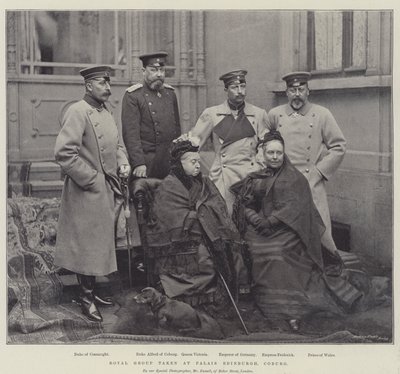 Royal Group taget i Palais Edinburgh, Coburg af English Photographer