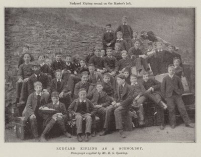 Rudyard Kipling som skoledreng af English Photographer