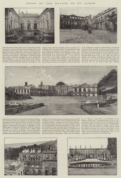 Ruinerne af Palace of St Cloud af English Photographer