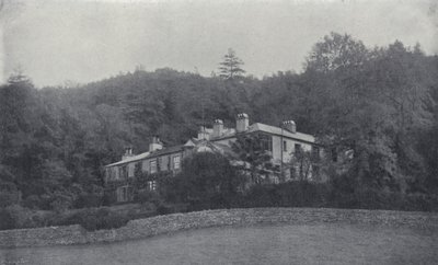 Ruskins hjem, Brantwood, i Lake Country (s/h foto) af English Photographer