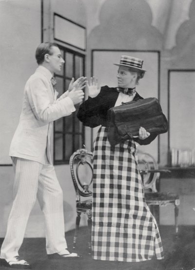 Scene fra vigtigheden af at være seriøs, af Oscar Wilde (1854-1900) på Lyric Hammersmith, den 7. juli 1930 af English Photographer