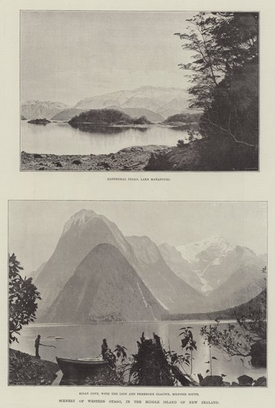 Landskab i det vestlige Otago på New Zealands mellemø af English Photographer