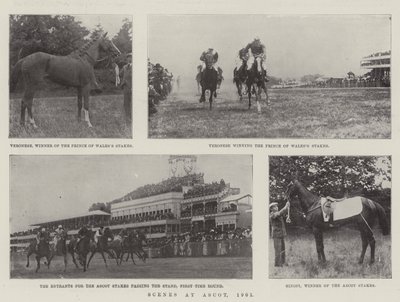 Scener ved Ascot, 1901 af English Photographer