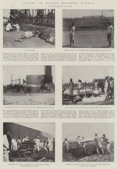 Scener i pestramte Bombay af English Photographer