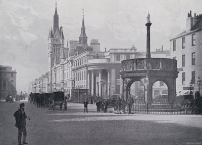 Skotland: Aberdeen, Market Cross og kommunale bygninger (s/h foto) af English Photographer