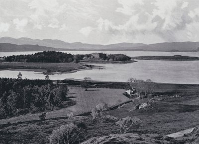 Skotland: Dunstaffnage Castle (B/W Photo) af English Photographer