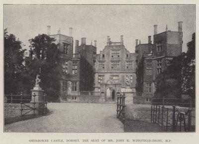 Sherborne Castle, Dorset, sæde for hr. John K Wingfield-Digby, MP af English Photographer