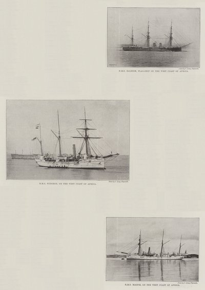 Skibe fra Royal Navy af English Photographer