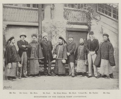 Underskrivere af Sikkim-Tibet-konventionen af English Photographer