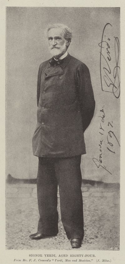 Signor Verdi, 84 år af English Photographer