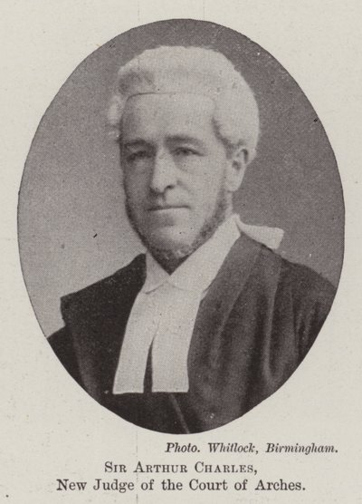 Sir Arthur Charles, ny dommer ved Court of Arches af English Photographer